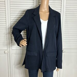 Abercrombie & Fitch Black Open Front Blazer